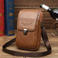 Men's Mini Cross Body Cowhide Leather Men's Waist Packs