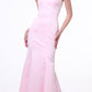 Cinderella Divine 8792 Strapless Sweetheart Neckline Mermaid Satin Gown