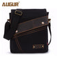 Women's & Men's Flying Grid Canvas And Vertical Retro Men's Messenger Bags