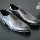 Carrucci Burnished Calfskin Belt - Grey