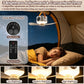 Rechargeable Tent Ceiling Fan with LED Light & Remote Control