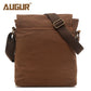 Women's & Men's Flying Grid Canvas And Vertical Retro Men's Messenger Bags