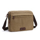 Men's Single Solid Color Canvas Fashion Men's Messenger Bags