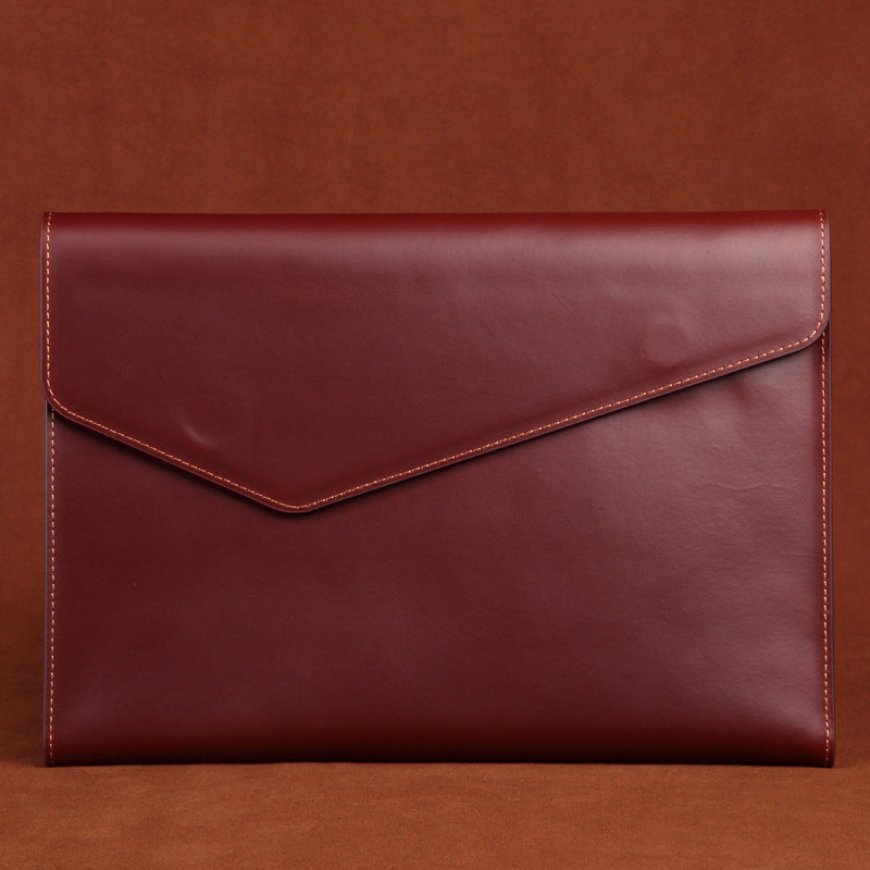 Genuine Leather File Cowhide Large Capacity Men's Briefcases