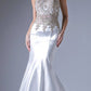 Cinderella Divine 8934 Embroidered Bodice Mermaid Gown Cut Out Back