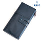 Women's Retro Fashion Leather Long Cowhide Mobile Ladies Wallets
