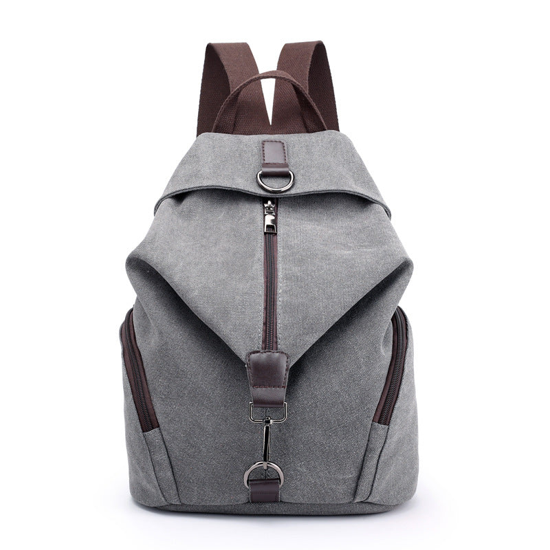 Women's Canvas Retro College Fashion Korean Style Shoulder Bags