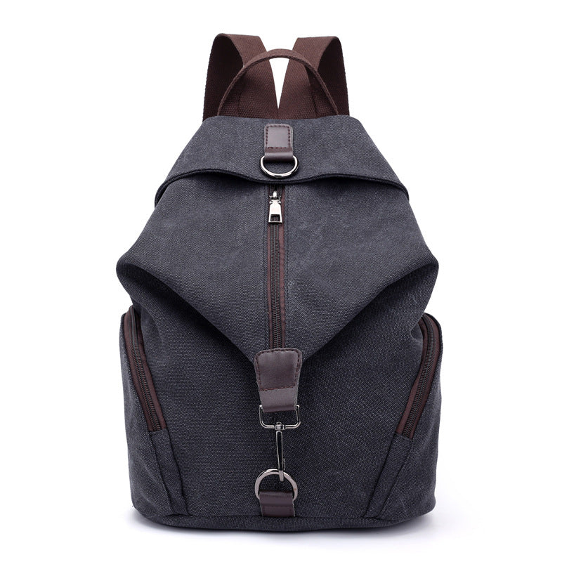 Women's Canvas Retro College Fashion Korean Style Shoulder Bags