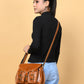 2-Pocket Leather Sling For Women