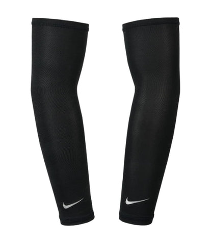 Mangas Nike Dri-Fit UV Solar para Brazos - 1 Par - Unisex - Adulto (Negro Adulto S/M)