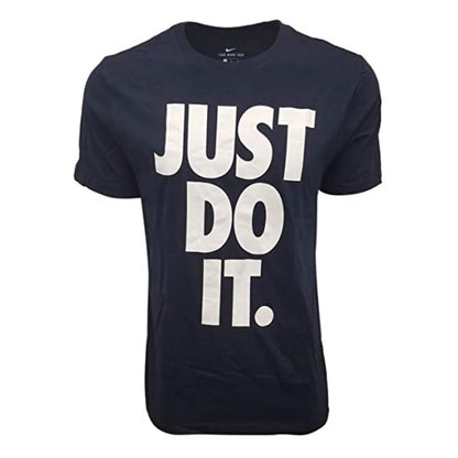 Nike Mens Just Do It Big Logo T-Shirt (Small Navy)