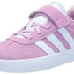 adidas Vl Court 3.0 Hook & Loop Sneaker Bliss Lilac/White/Grey 13 US Unisex Little Kid