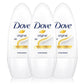 3 x 50ml Dove Anti-Perspirant Roll-On Original