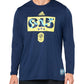 adidas Mens SC Long Sleeve Pre-Game T-Shirt Team Navy Blue/Nashville Soccer Club Small