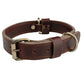 Collar de cuero para perro Boston Leather Goods, collar resistente para perros pequeños, medianos o grandes (mediano (14-18 pulgadas) 1 pulgada de ancho)