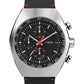 Timex Mens Legacy Tonneau 42mm Watch - Black Strap Black Dial Stainless Steel Case