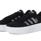 adidas Womens VL Court Bold Sneaker Black/White/Clear Pink 7.5