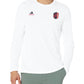 adidas Mens Size Long Sleeve Pre-Game T-Shirt White/St. Louis City Sc Medium Tall
