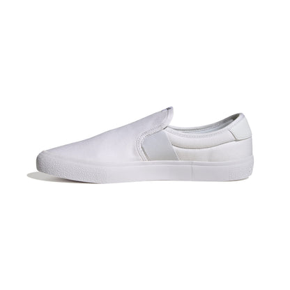 adidas Unisex Vulcraid3r Slip on Running Shoe White/White/Core Black 8 US Men