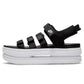 Sandalias Nike Icon Classic para mujer (DH0224-001BLACK/WHITE-WHITE) Talla 12