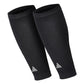 adidas Manguitos de compresión para pantorrillas para mujer y hombre - Par de manguitos para pantorrillas para correr, entrenar y entrenamientos más intensos - Transpirables y ligeros - Soporte de compresión duradero para pantorrillas - Negro S/M