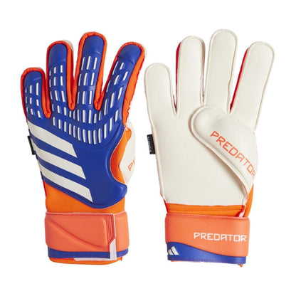 Guantes de portero adidas unisex Match Fingersave Lucid Blue/Rojo Solar/Blanco 11.5