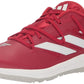 adidas Mens Adizero Afterburner 9 Turf Sneaker Team Power Red/White/Silver Metallic 15