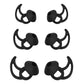 MMYQXI Puntas de repuesto de silicona para auriculares, compatibles con Bose Quietcomfort y auriculares deportivos, 3 pares de gomas para auriculares, tallas S, M, L, color negro