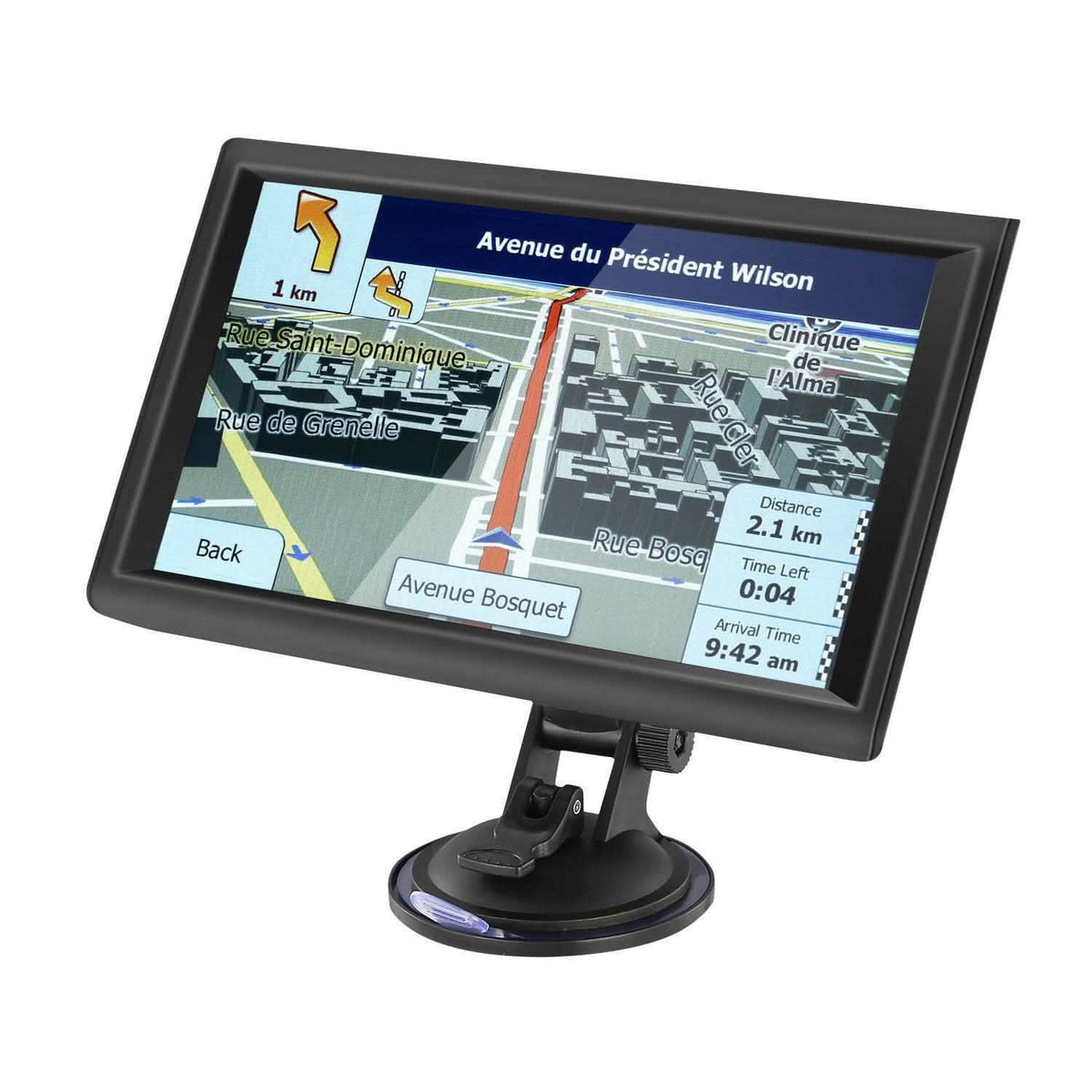 Navegador GPS para coche de 9" - Navegador de vehículo con pantalla táctil de 8GB