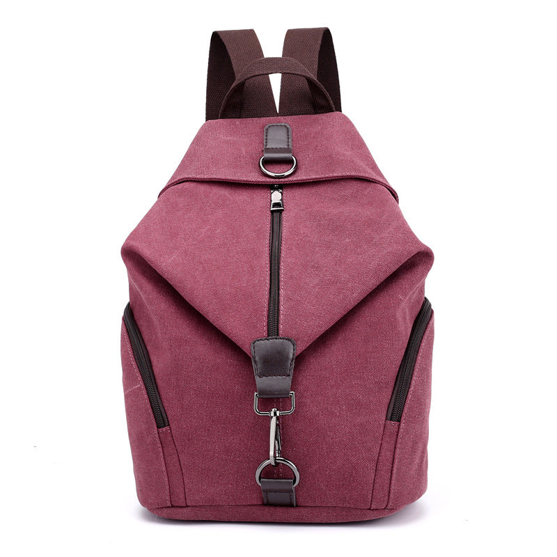 Women's Canvas Retro College Fashion Korean Style Shoulder Bags