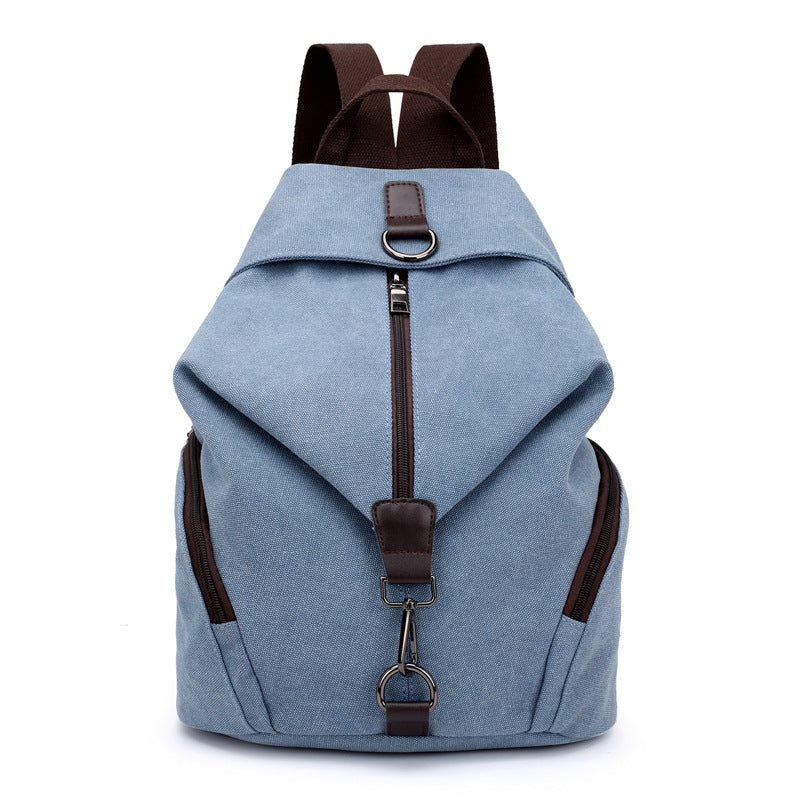 Women's Canvas Retro College Fashion Korean Style Shoulder Bags