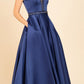 CLEARANCE - Eureka 9010 Embellished Long Prom Dress V-Neck with Pockets (Size L)