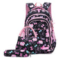 Classy Glamorous Three-piece Fashion Printed Cute Elementary School Students' Schoolbags