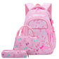 Classy Glamorous Three-piece Fashion Printed Cute Elementary School Students' Schoolbags