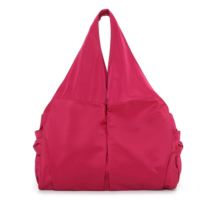 Women's Large Capacity Beauty Waterproof Nylon Cloth Handbags