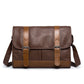 Men's Retro Imitation Leather One Zipper Pouch Men's Messenger Bags