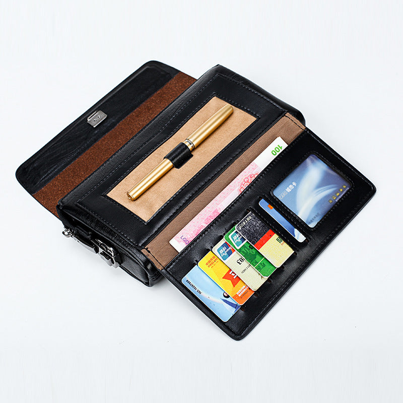 Men's Glamorous Password Clutch Business Trendy Men's Handbags
