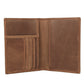Genuine Leather Passport Swiping Document Ticket Card Holder