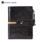 Women's & Men's & Vintage Oil Wax Genuine Leather Short Activity Men's Wallets
