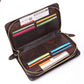 Men's Leather For Man Long Oil Wax Cowhide Men's Wallets