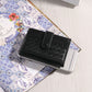 Women's & Men's & Sheepskin Leather Hand-woven Bank Woven Card Holder