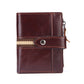 Women's & Men's & Vintage Oil Wax Genuine Leather Short Activity Men's Wallets