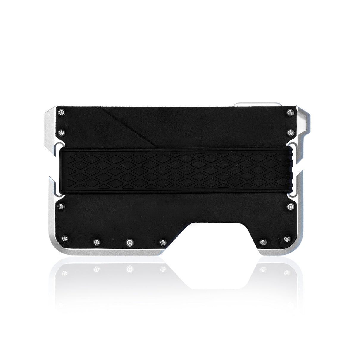Genuine Leather Aluminum Alloy Metal Corkscrew Card Holder