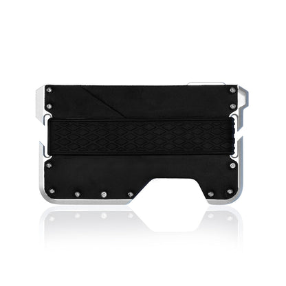 Genuine Leather Aluminum Alloy Metal Corkscrew Card Holder