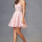 Vestido Juliet JT917A de encaje bordado con corsé, tipo cóctel