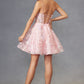 Vestido Juliet JT917A de encaje bordado con corsé, tipo cóctel