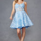 Vestido Juliet JT917A de encaje bordado con corsé, tipo cóctel