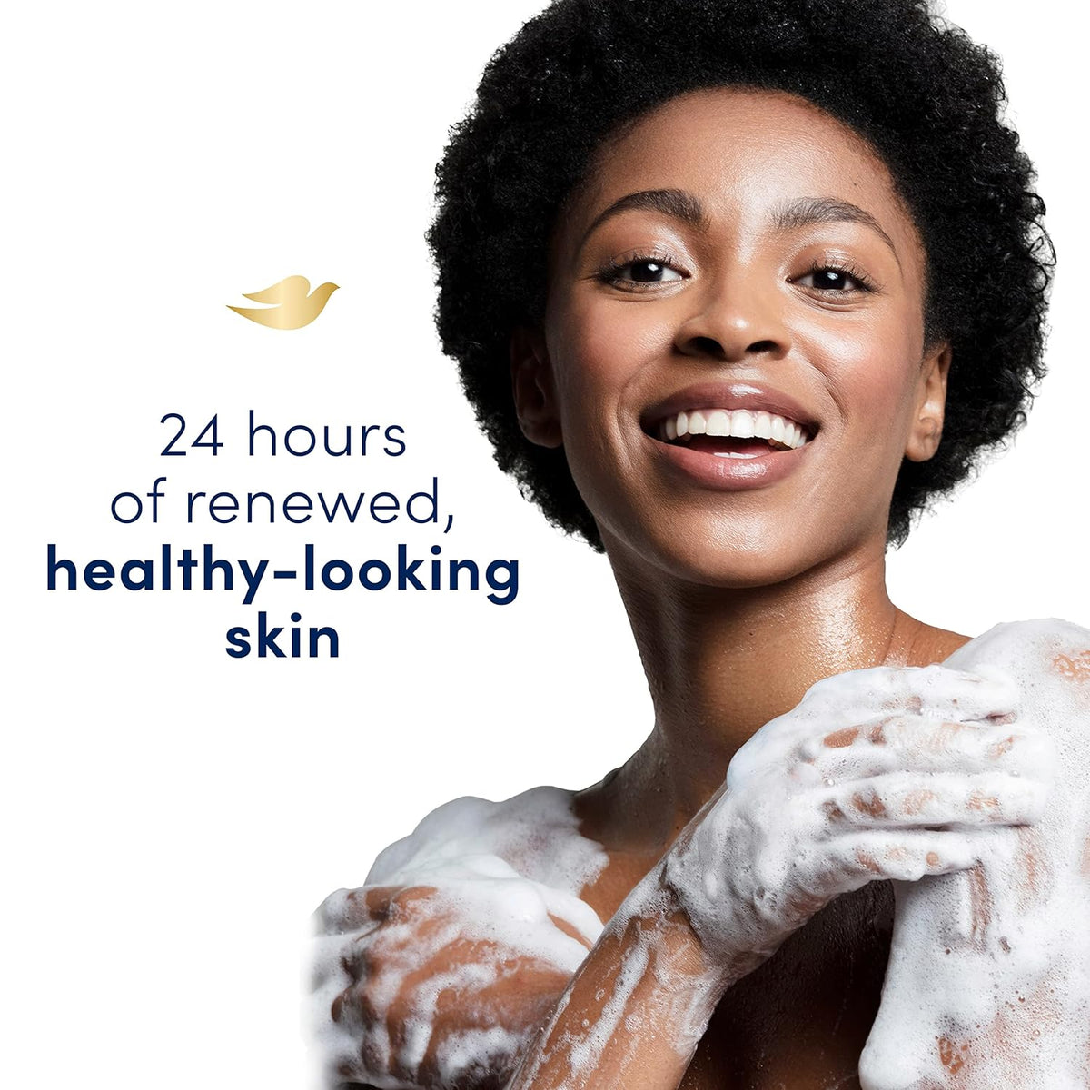 Jabón corporal Dove 4 unidades Renovación de peonía y aceite de rosa para una piel renovada y de aspecto saludable, limpiador suave con microhumectación renovadora 24 horas, 20 oz