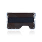 Genuine Leather Aluminum Alloy Metal Corkscrew Card Holder