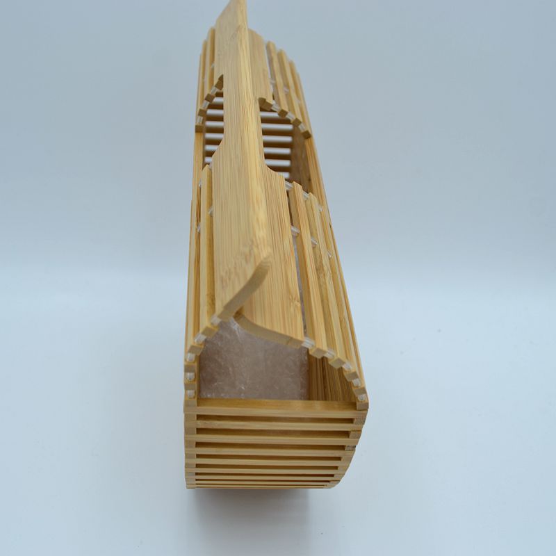 Slatted Ark Clutch with Built In Top Handle